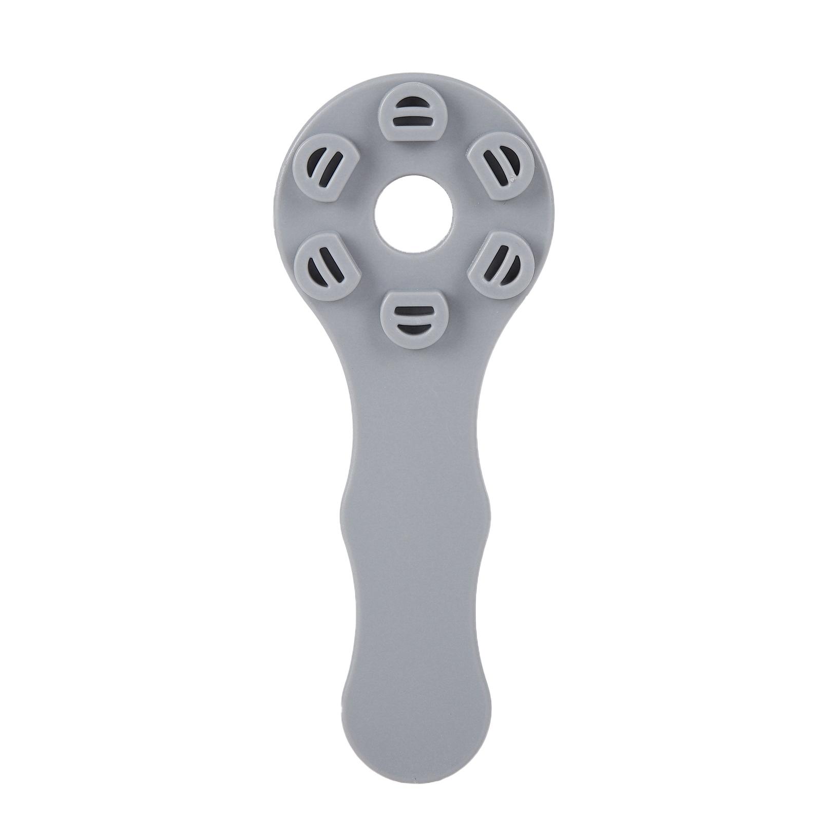 PVC 8 Nuten Sicherheits-Luftventil-Schlüssel 6 Löcher Druckentlastungsventil-Schlüssel Grau für Schlauchboot