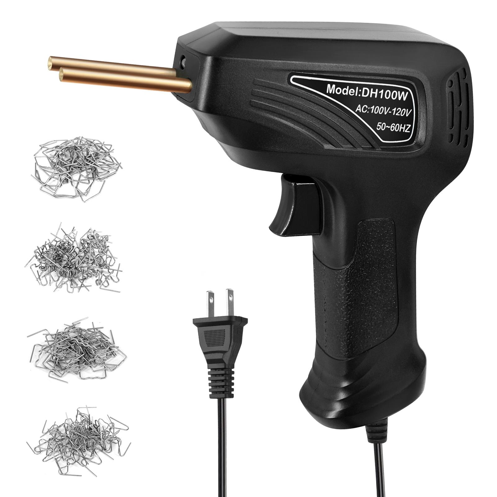 Tragbares Hand-Kunststoff-Schweißgerät, Panel-Riss-Reparatur-Set, thermisches Schneiden, Heißhefter US Plug schwarz