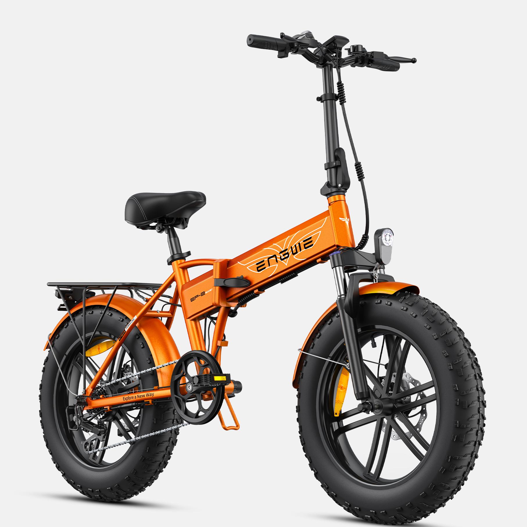 ENGWE EP-2 BOOST All-Terrain Faltbares Elektrofahrrad 48V13AH Akku 250W Motor Outdoor-Fahren E-Bike 20 Zoll Offroad E-Mountainbike orange