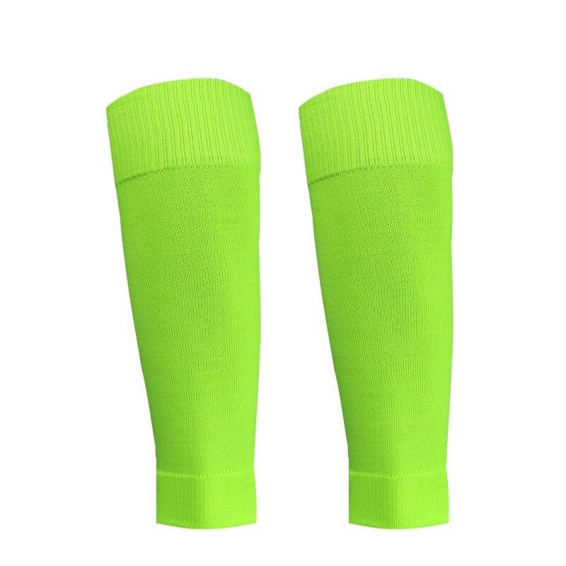 1 paar Sport Socken Mann Professionelle Fußball Socken Kinder Fußball Socken Einfarbig Atmungsaktive Knie Pads Fußball Socken Ärmeln grün
