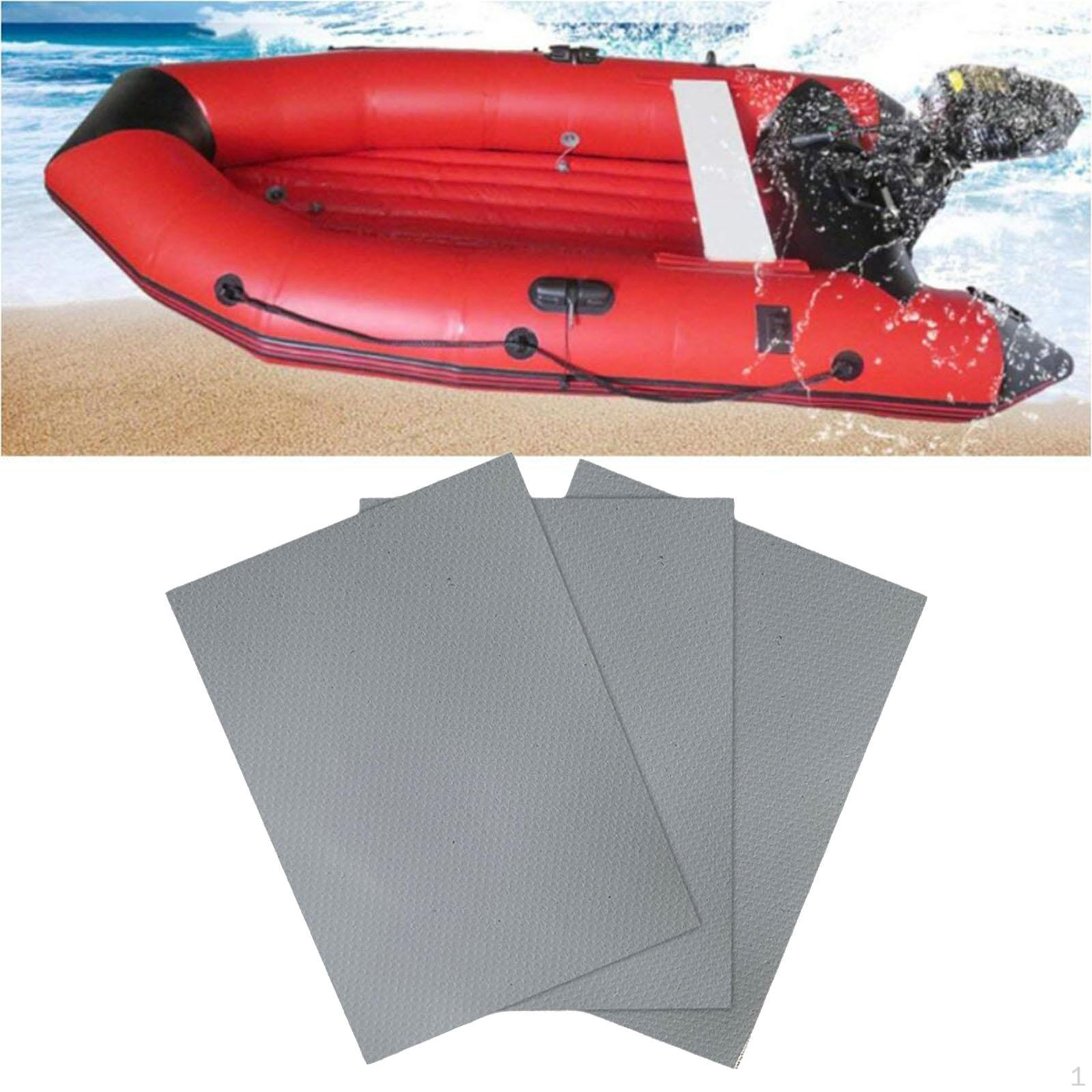 Flicken PVC Reparatur Zelt Schlauchboot Zubehör Kajak Wasserdichtes Kit grau