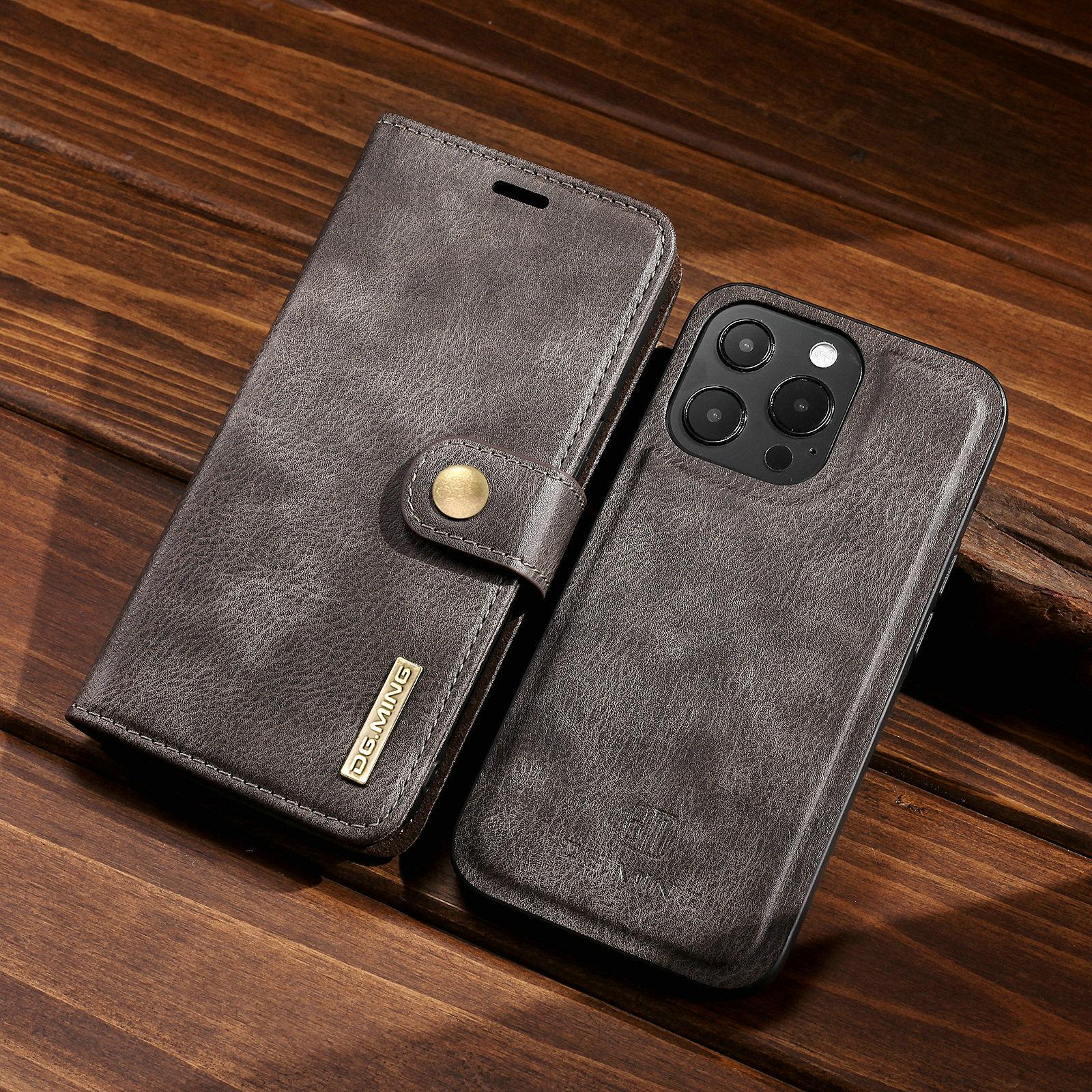 Luxus Retro Kuh Echtleder Magnetische Handyhülle für iPhone 12 Pro,Xiaomi Redmi Note 10 Huawei Samsung Google OnePlus Stand Flip Cover Huawei P40 Lite graue