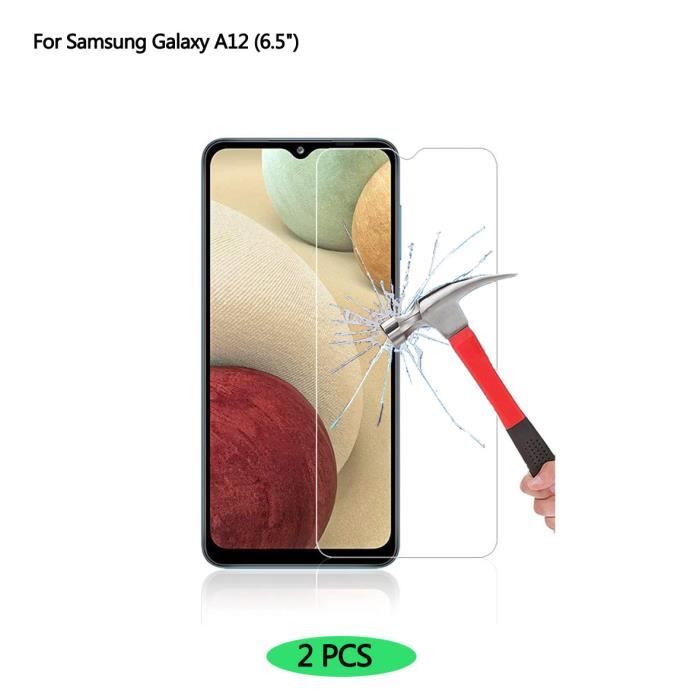 Für Samsung Galaxy A12 Gehärtetes Glas Displayschutzfolie (2er-Pack)