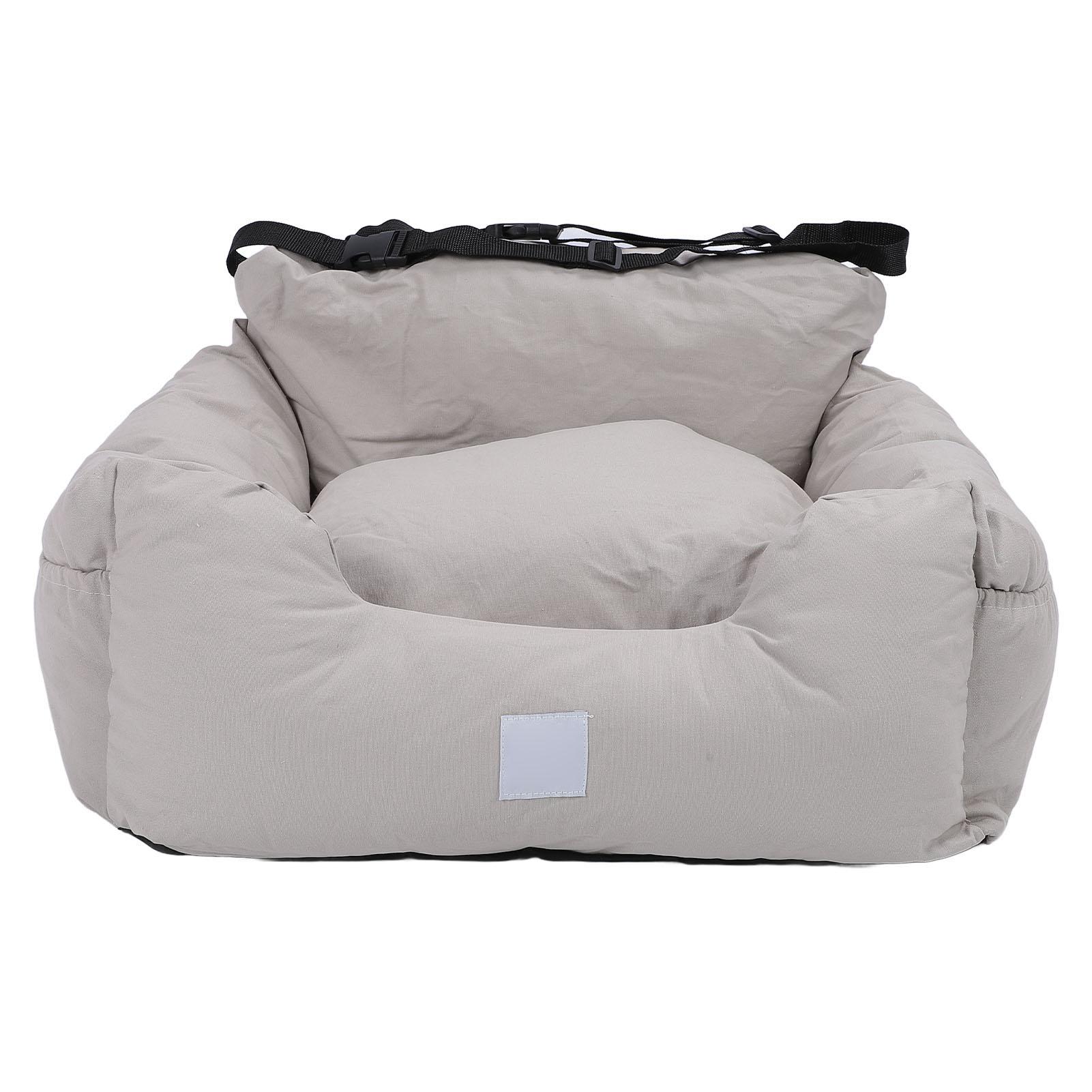Dog Car Seat Removable Washable Portable Antislip Pet Car Bed for Small Medium Dogs Cats