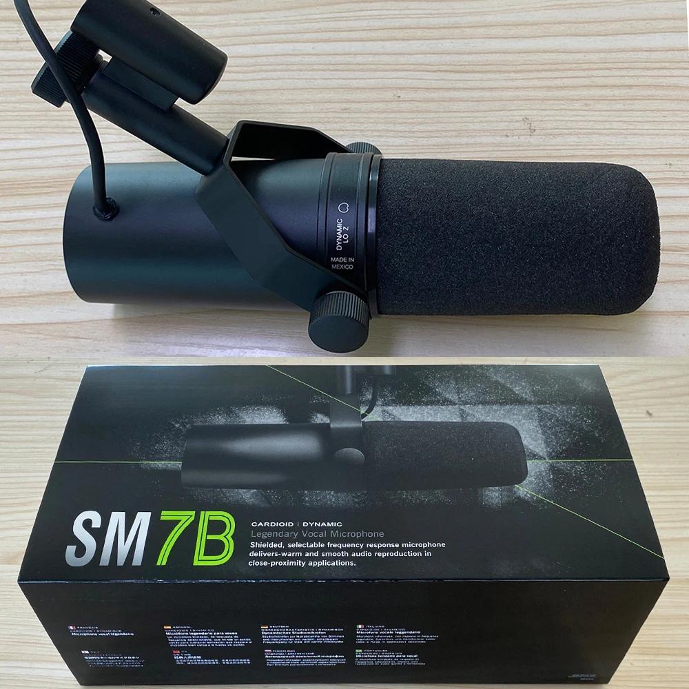 SM7B Dynamisches Mikrofon mit Nierencharakteristik Sm7b 7B Studio Mikrofon mit wählbarem Frequenzgang für Live-Bühnenaufnahmen und Podcasting