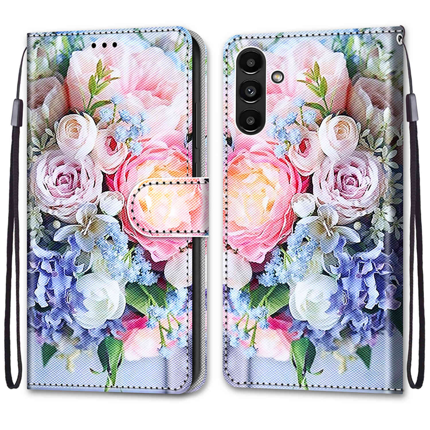 Luxuriöse, bemalte Ledertasche im Brieftaschen-Stil, Schutzhülle für Samsung Galaxy A26 A36 A16 A55 A56 A35 A24 A25 A15 A05 A05s/Samsung A15 A14 A04S Samsung Galaxy A16 4G/5G