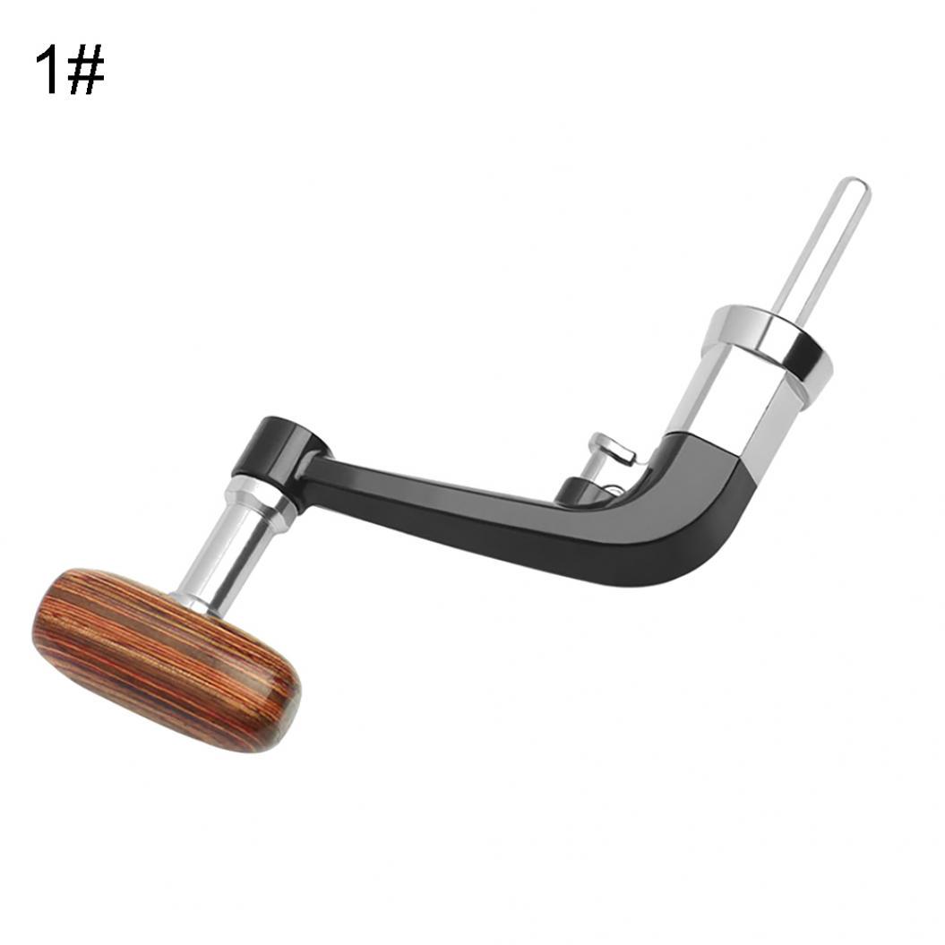 Faltbare Angelrolle 1000–6000 Spinnrad Metall Holzgriff Kipphebel