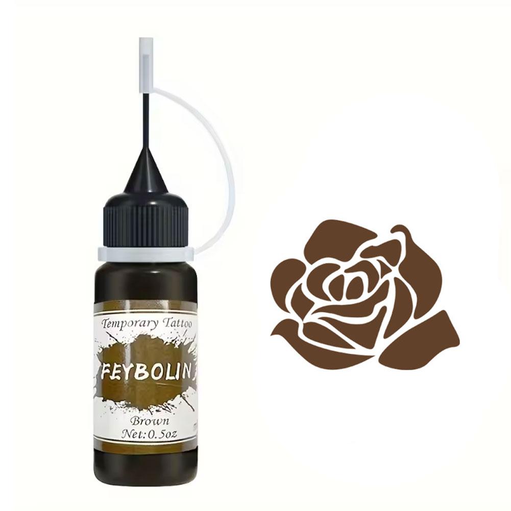 Henna Tattoo Gel Schweißfest Temporär Lang Anhaltend Körperkunst Farbe Wasserdicht DIY Alle Hauttypen braun