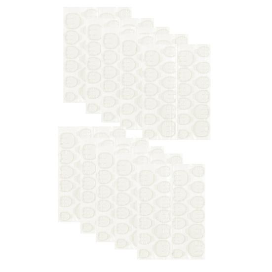 240 Teile/satz Selbstklebende Praktische Stilvolle Frische Stil Klar Gelee Gel Drücken Auf Nägel Maniküre Werkzeug Nagel Spitze gelb