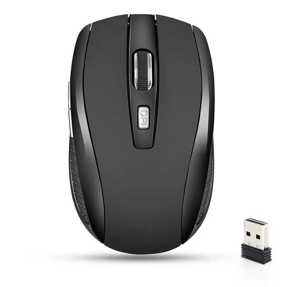 2,4 GHz Drahtlose Maus mit USB-Empfänger Mini Leise Ergonomische Mäuse für PC Laptop Desktop-Computer Gaming-Maus