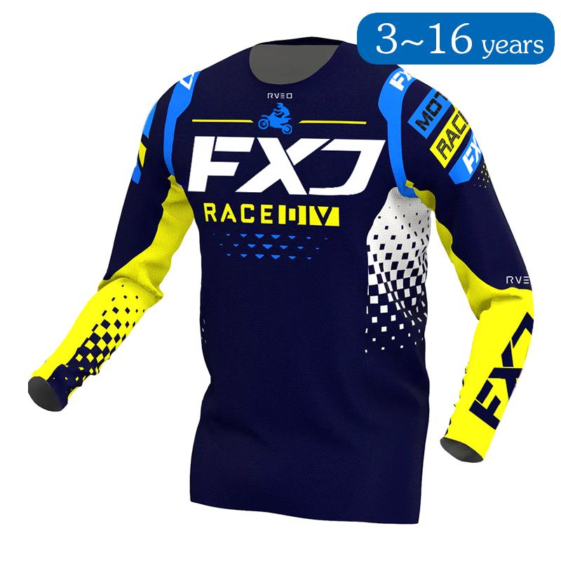 Kind Motocross Jersey Racing Offroad Fahrrad MX Enduro MOTO Motorrad Junge Mädchen Kind 5 6 7 8 9 10 11 12 13 14 15 16 XXL-Jersey-kid