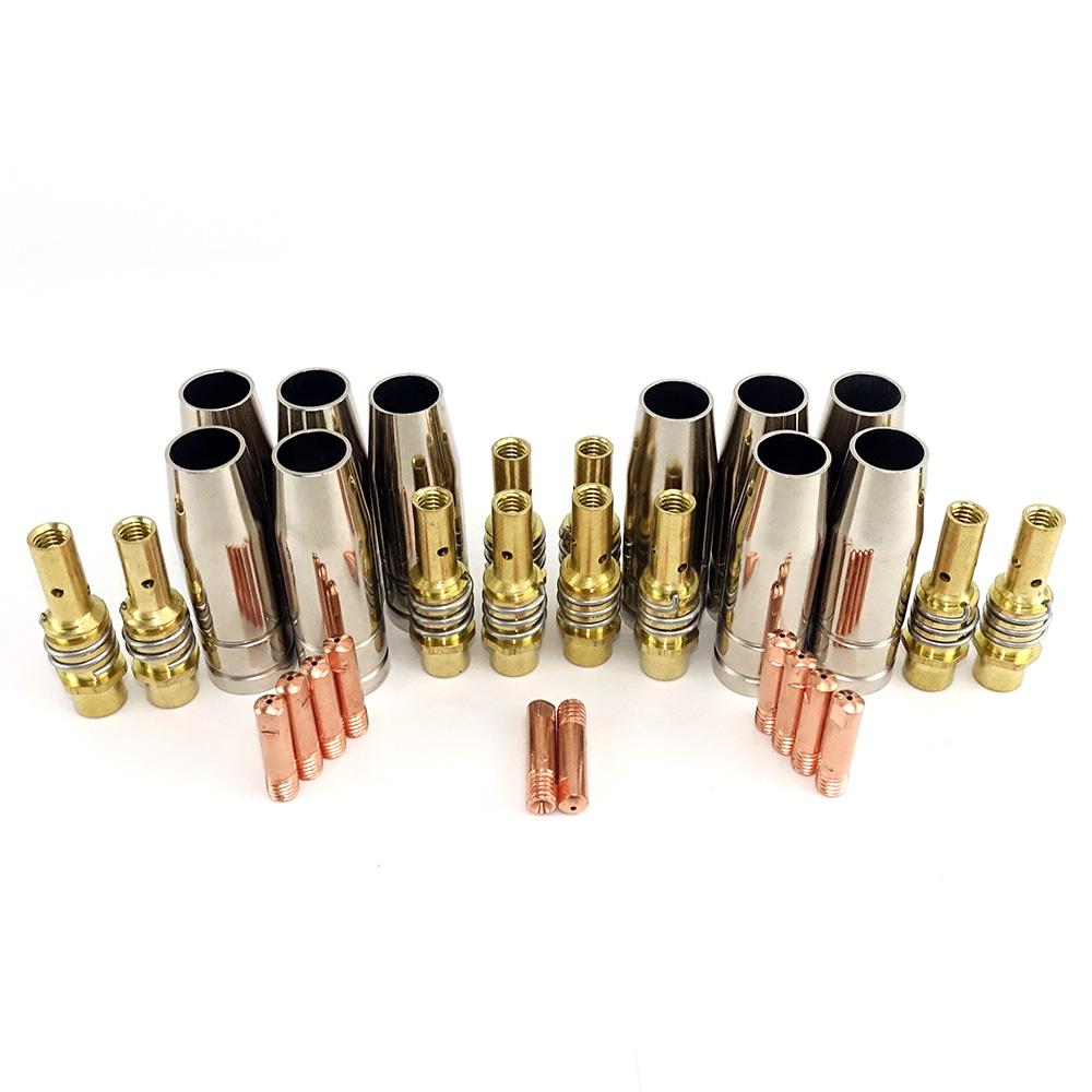 15AK Brennerpistolen-Verbrauchsmaterial, 30 Stück MIG-Brenner-Gasdüsenspitzenhalter für MIG MAG-Schweißgerät 0.8mm