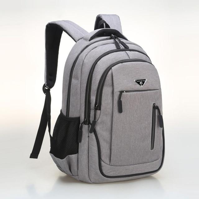 Großer 15,6 Zoll/17,3 Zoll Laptop-Rucksack USB Herren Computer Schultasche Businesstasche Oxford Wasserdichter Rucksack College Tagesrucksack 20 inches licht grau