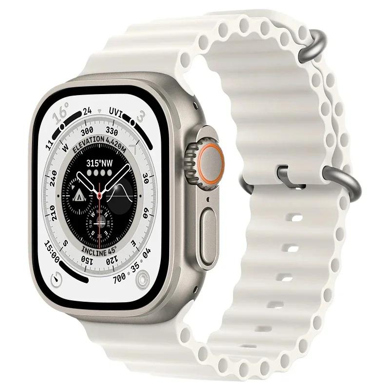 Offizielles Ocean Armband für Apple Watch S11 46mm Ultra 3 49mm Armband Ersatz Silikon Armband correa iWatch 10 9 8 7 6 SE3 44 45 49MM