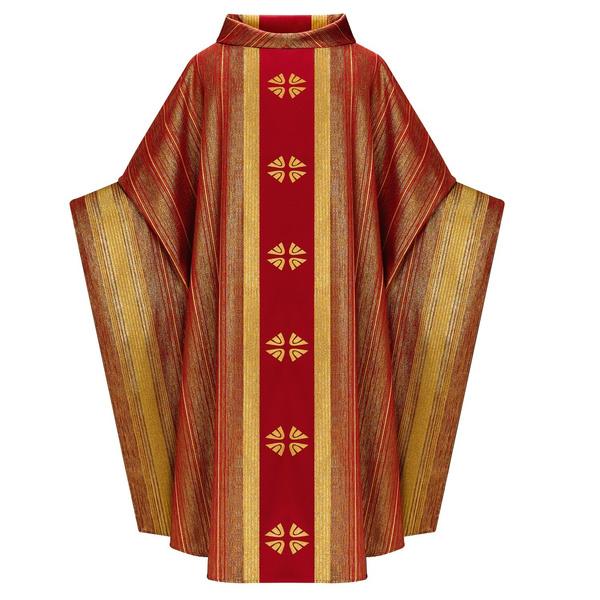 Liturgische Robe Vintage Kloster Kasel Kirche Klerus lockerer Mantel Priester Umhang Mantel Kleidung 4 Farben XXXL rot