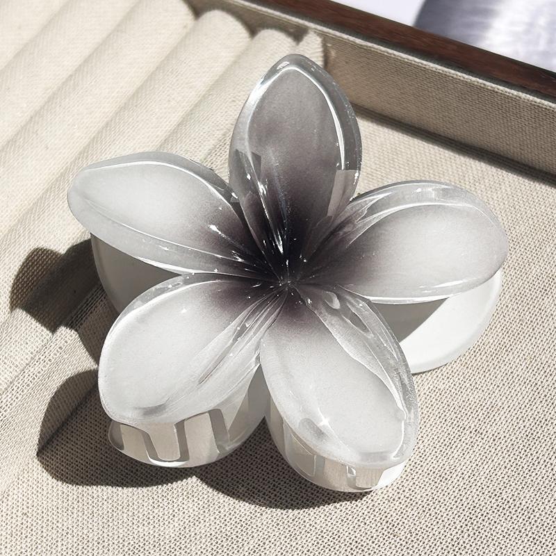 Neue Hawaiian Gradient Blume Haar Klaue Clip Frauen Mode Große Haar Clip Mädchen Haarnadel Barrettes Böhmen Haar Zubehör meer-blaue