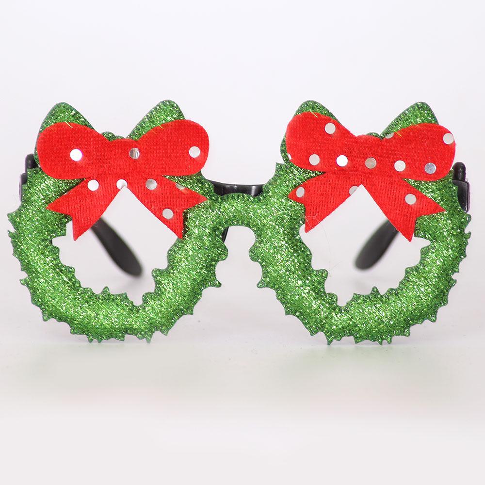 Weihnachtsgeschenk Erwachsene Kinderspielzeug Weihnachtsmann Schneemann Brille Weihnachtsdekoration Brille Bow