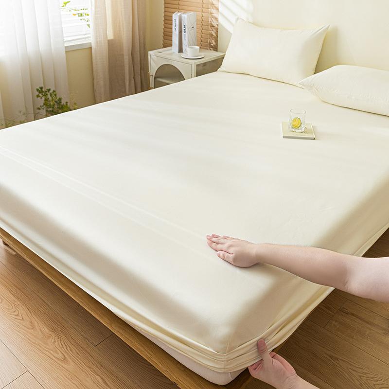 Super wasserdichtes Bett-Spannbettlaken, wasserdichte Matratzenbezüge, Schutz, verstellbare Bettwäsche, Bettlaken für Doppelbett, King-Size-Bett(Kein Kissenbezug) 90x200cm Only a Sheet