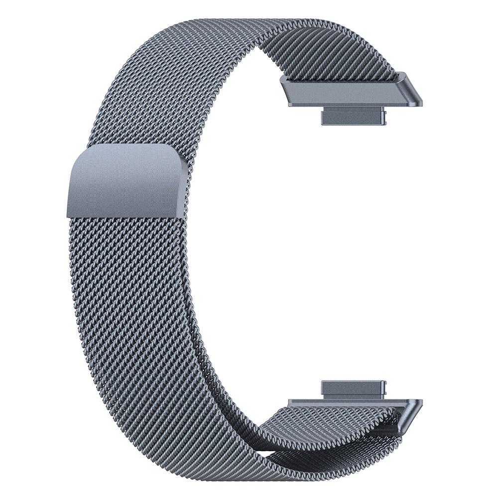 Milanaise-Armband für Huawei Watch Fit 2, magnetisches Schleifenband für Huawei Fit2 Active-Armband For Huawei Watch Fit 2 graue