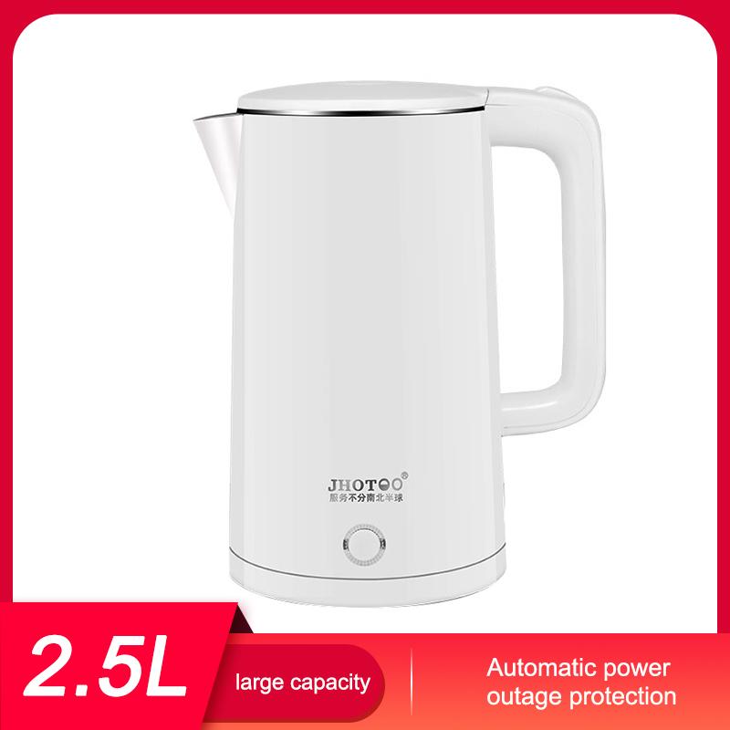 2,5 l großer Wasserkocher, schnell kochender Wasserkocher, automatische Abschaltung, Küchengerät IDN weiß