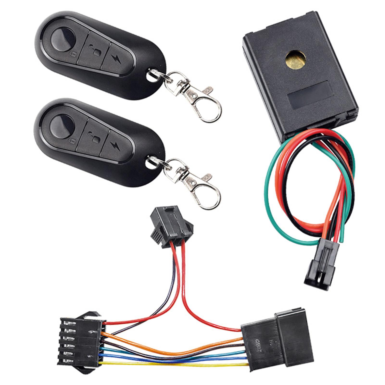 36V-72V Elektrofahrrad Alarm E Bike Fernbedienung Elektroroller Diebstahlsicherung Ersatz schwarz