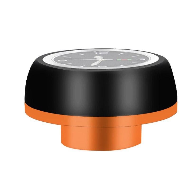 Fahrrad Steuersatz Vorbau Uhr Wasserdicht Quarzuhren Leuchtend Steuersatz Vorbau Uhr Fahrrad Vorbau Oberkappe Zubehör 1PCS orange/schwarz