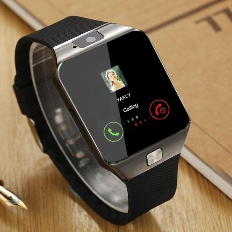 2025 Neue Digitale Touchscreen Smartwatch Armband Kamera Bluetooth Armbanduhr SIM-Karten Smartwatch Unterstützung für iOS Android Telefone silber