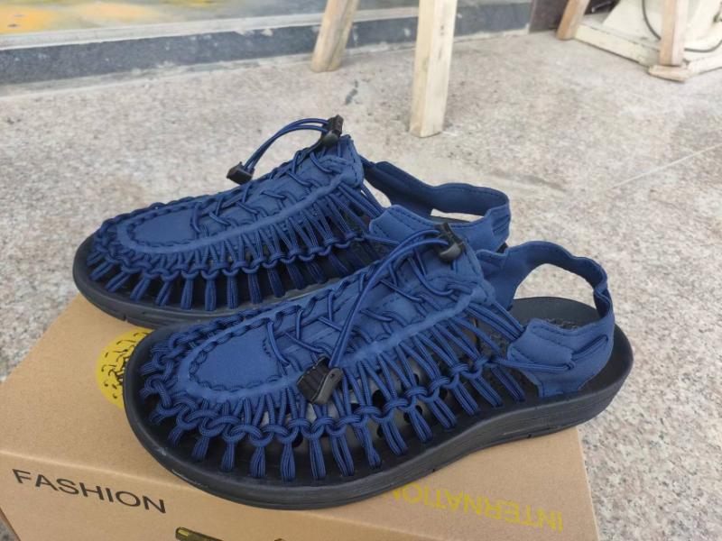 Mode Neue Sandalen Gewebte Sandalen Herrensandalen Lässige Strandschuhe Römische Sandalen Wanderschuhe Outdoor-Bergsteigen Waterschuhe 44