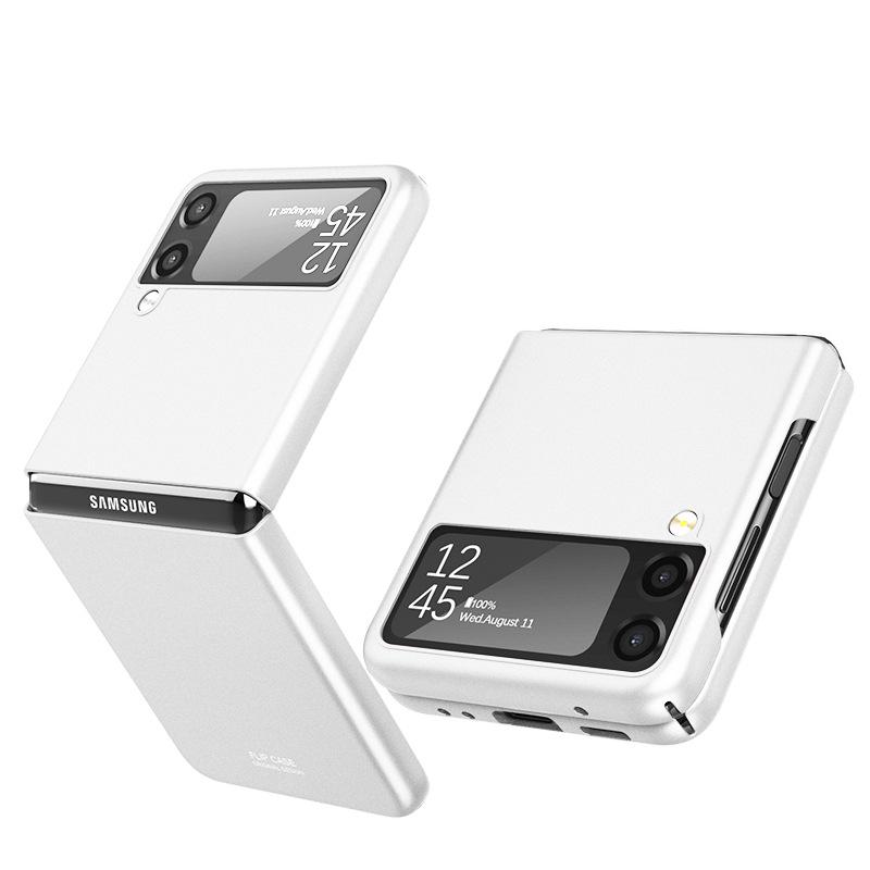 Anti-Fingerabdruck Dünne PC-Hülle für Samsung Galaxy Z Flip 7 6 3 5 5G Flip3 flip6 flip4 flip 4 flip5 zflip5 flip 2 Handyhülle Fundas samsung galaxy z flip 5 weiß
