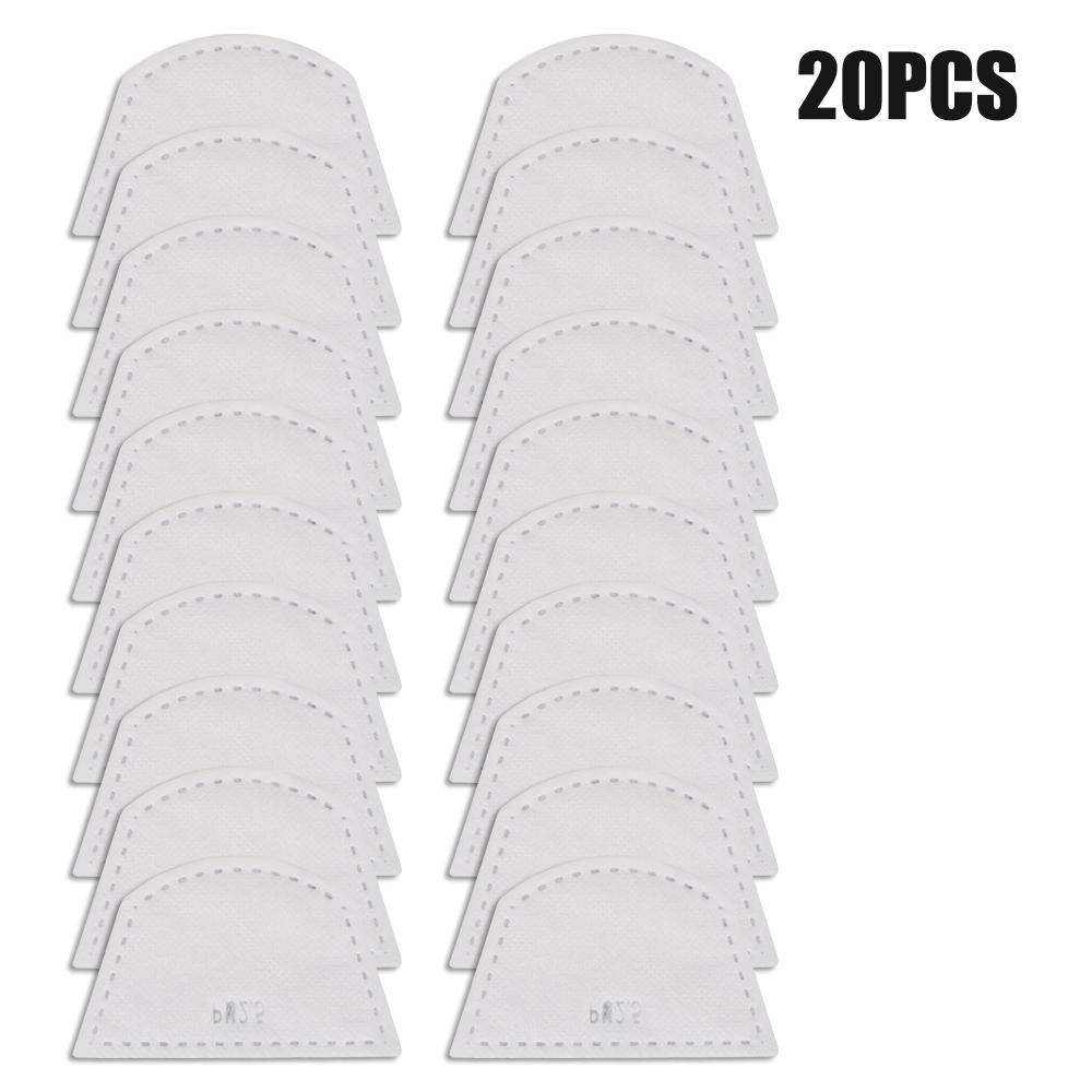 Gesichtsschutz mit Filtern, transparenter Gesichtsschutz, ölspritzwassergeschützte Maske, Motorrad-, Fahrrad-, Fahrrad-Staubmaske, Vollgesichtsschutz 20Pcs Filters