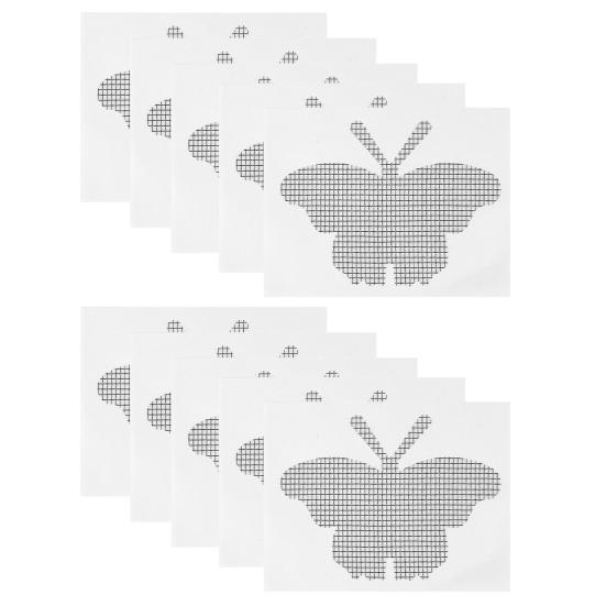 10 Stück Cartoon Tier Fliegengitter Patch Selbstklebend Fliegengitter Risse Löcher Abdeckung Fliegengittertür Fiberglas Maschen Reparaturband Set Buttefly
