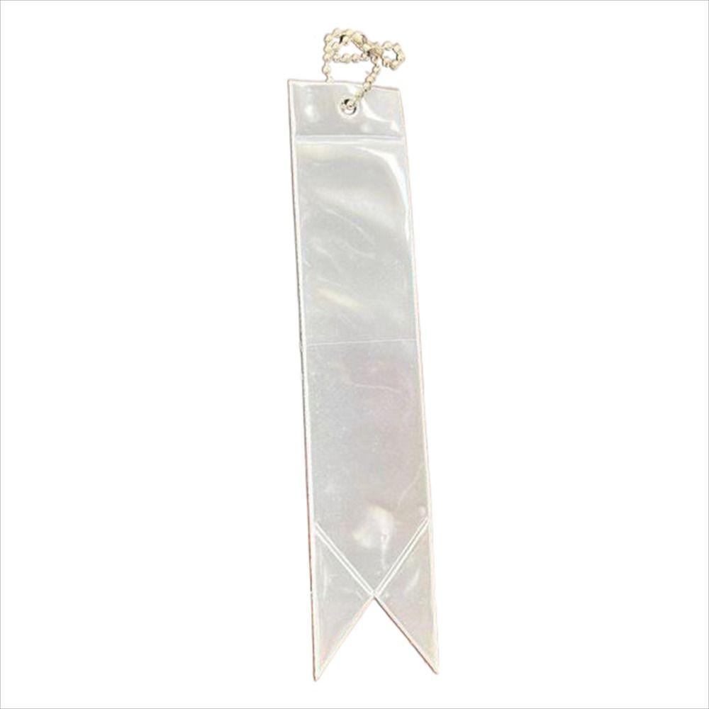 Tasche Schlüsselanhänger Erwachsene Kinder Auto Schlüsselanhänger Reflektorstreifen Reflektoranhänger Reflektor Schlüsselanhänger White