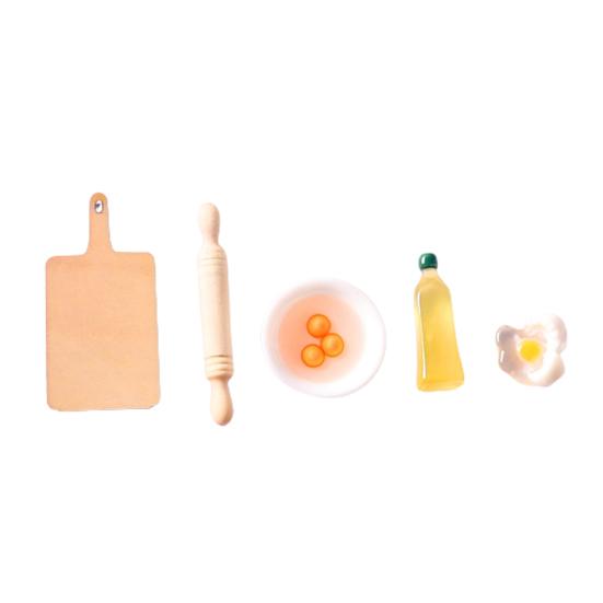 Zartes Küchenwerkzeug-Modell, kleine Dekoration, kompakte Puppenhaus-Koch-Back-Miniatur A