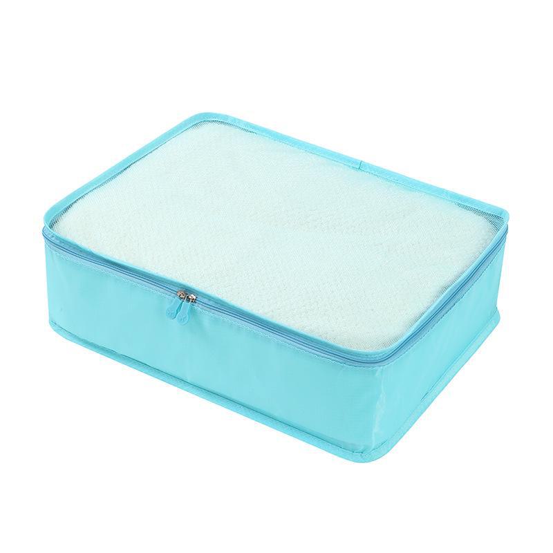 Reisekoffer-Organizer: Packtasche für Kleidung und Unterwäsche Small (30x20x12 cm) himmelblaue