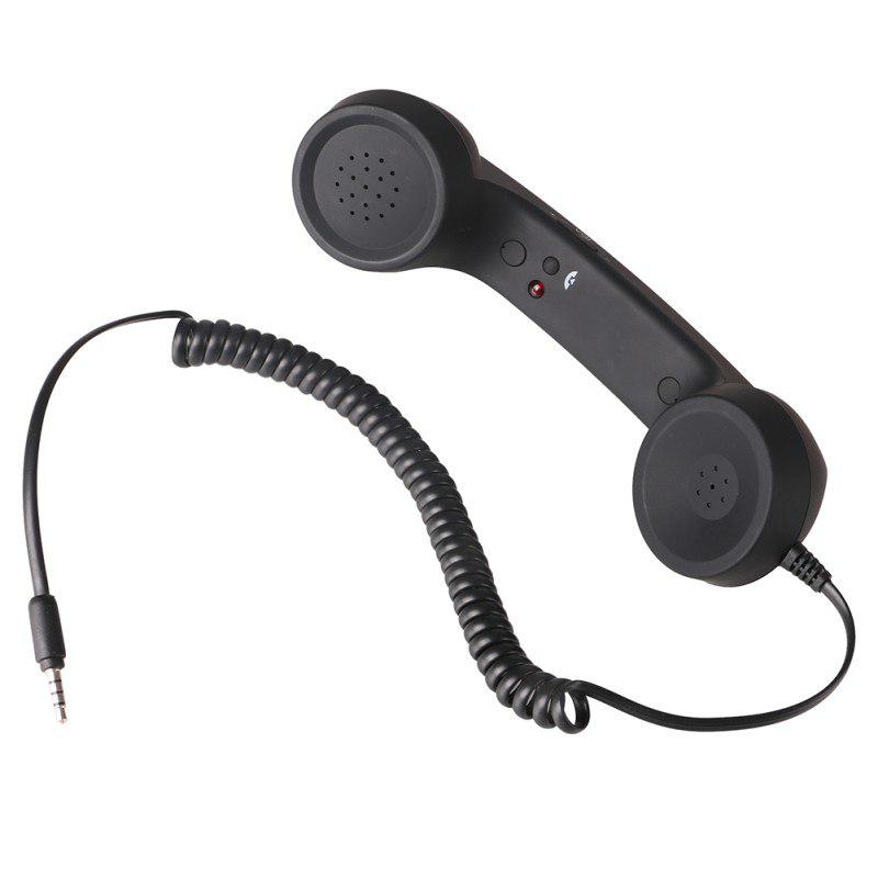 Retro Telefonhörer Lautsprecher Anruf Mic Receiver für iPhone Android Handys 7 Farbe schwarz