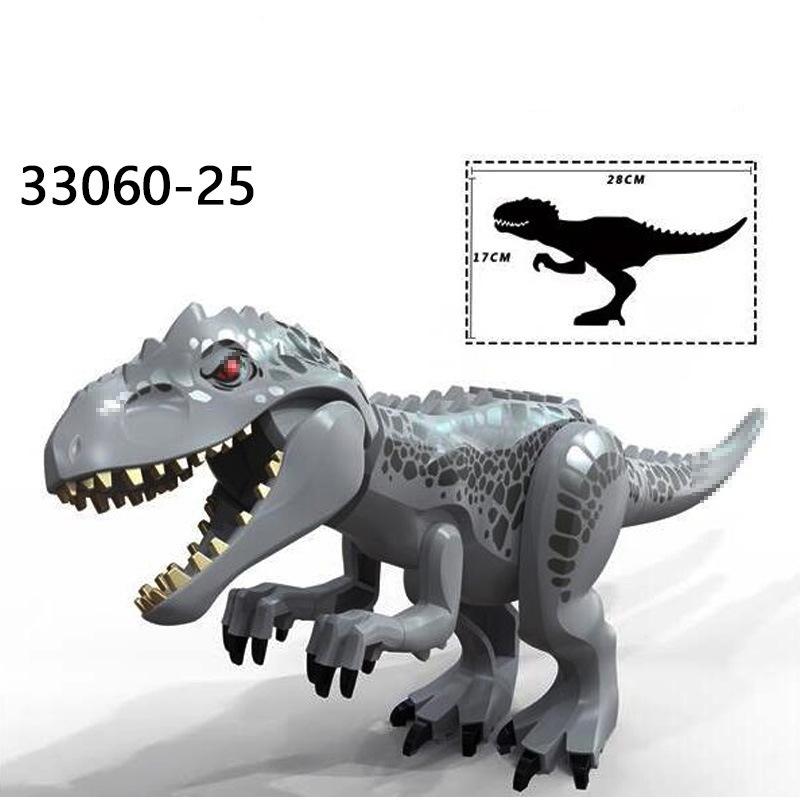 28CM Riesiger Raptor Carnotaurus Bausteine Dinosaurier Steine Tyrannosaurus T-Rex Zusammenbauen Kinderspielzeug Kindergeschenk Weihnachtsgeschenke 25