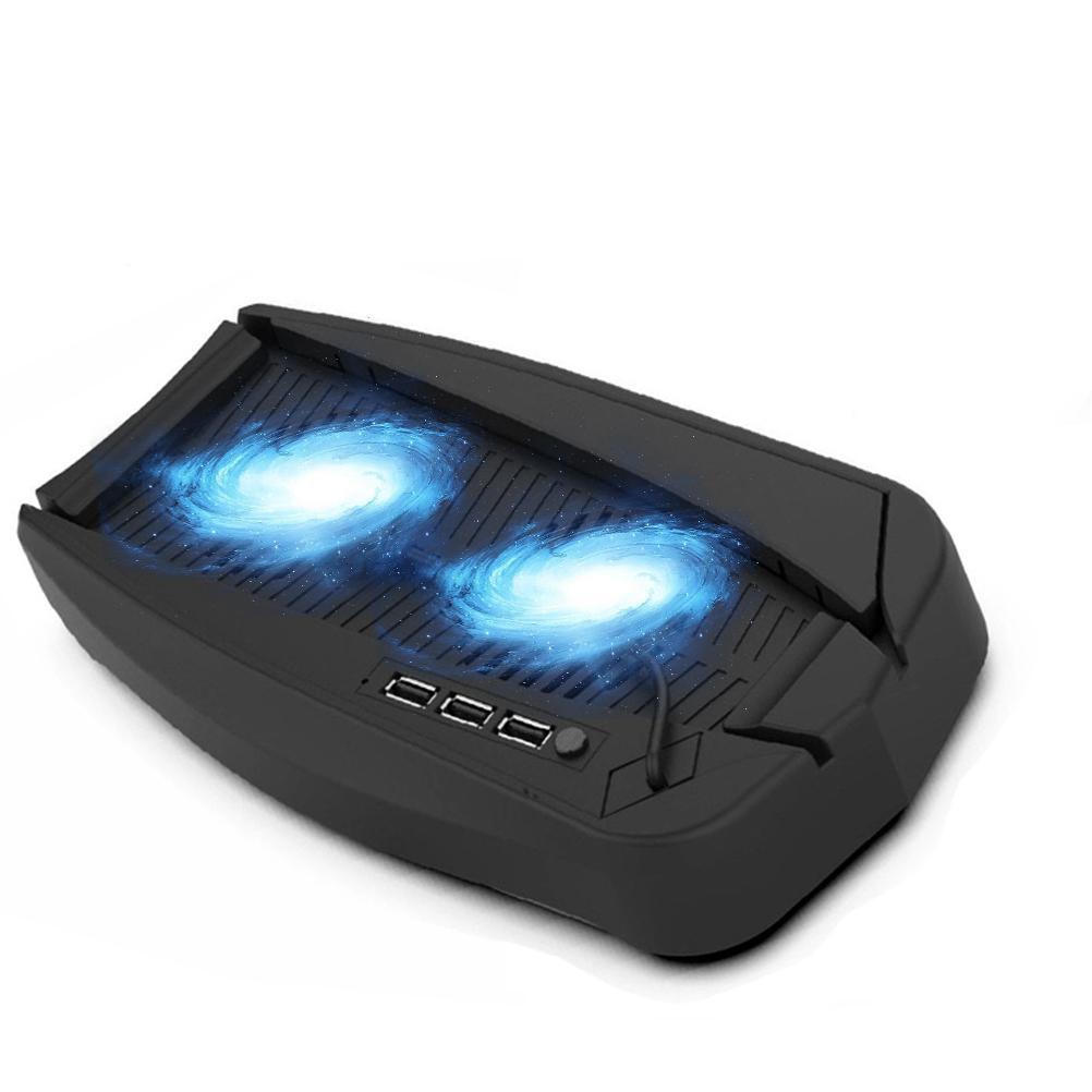 Kühlständer Kühlventilatorstation Praktisch mit HUB PS5 Spielekonsole Kühlventilatorhalterung schwarz