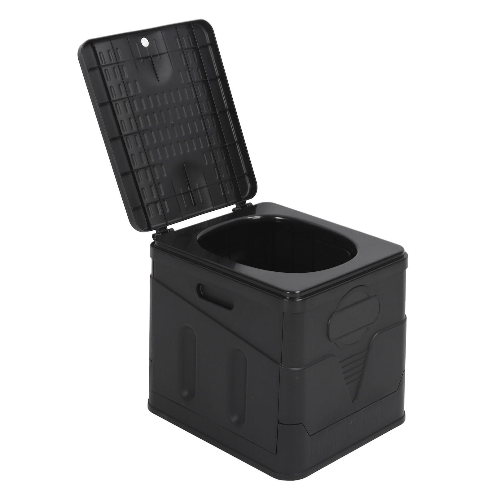 Reise Faltbare Toilette mit Deckel Starke Tragfähigkeit Multifunktionale Faltbare Auto Reise Toilette für