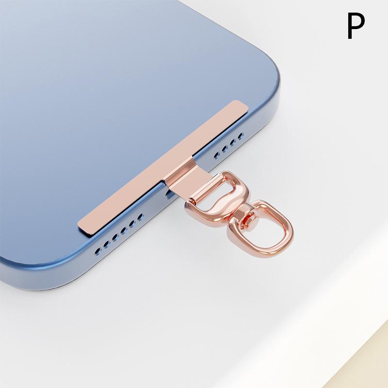 0,3 mm robuste Metall-Handy-Haltelasche, 360-Grad-Drehung, Telefon-Aufhängegurt, Dichtung, Ersatz-Telefon-Lanyard-Patch-Clip