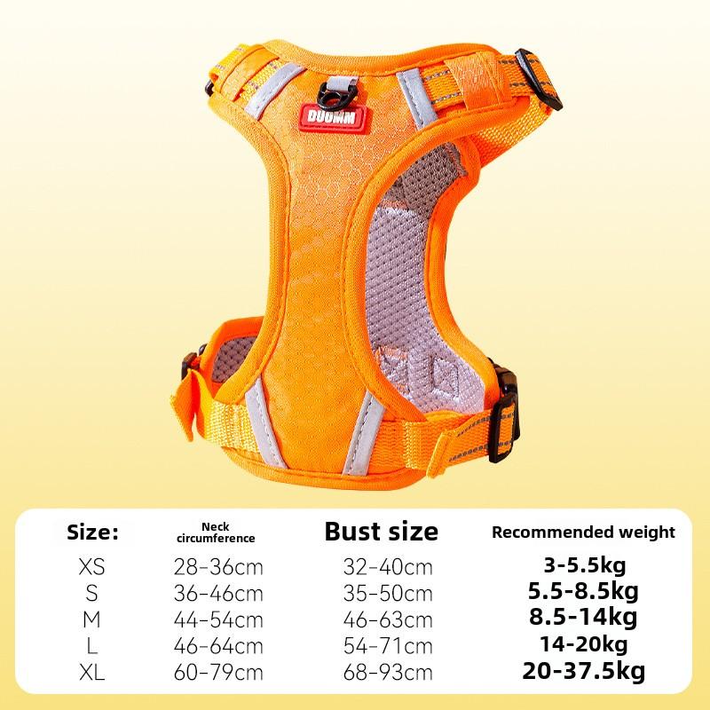 Explosionsgeschützte Hundeweste Typ Sattelbrustgurt Mittlere und große Hunde Große Hunde Outdoor-Leine Haustier-Hunde-Spazierseil S