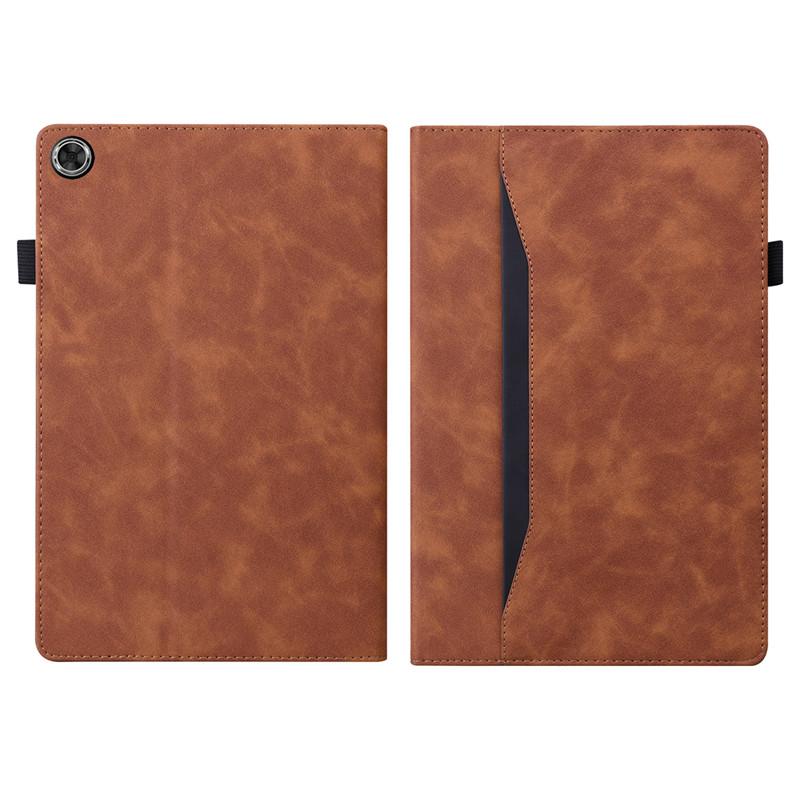 Hülle für Samsung Tab A11 Plus Hülle Luxus PU-Leder Geldbörse Tablet Funda für Galaxy Tab A11 Plus Hülle 11 Zoll SM-X230 X235 X236 A11 Plus (11 inch) braun