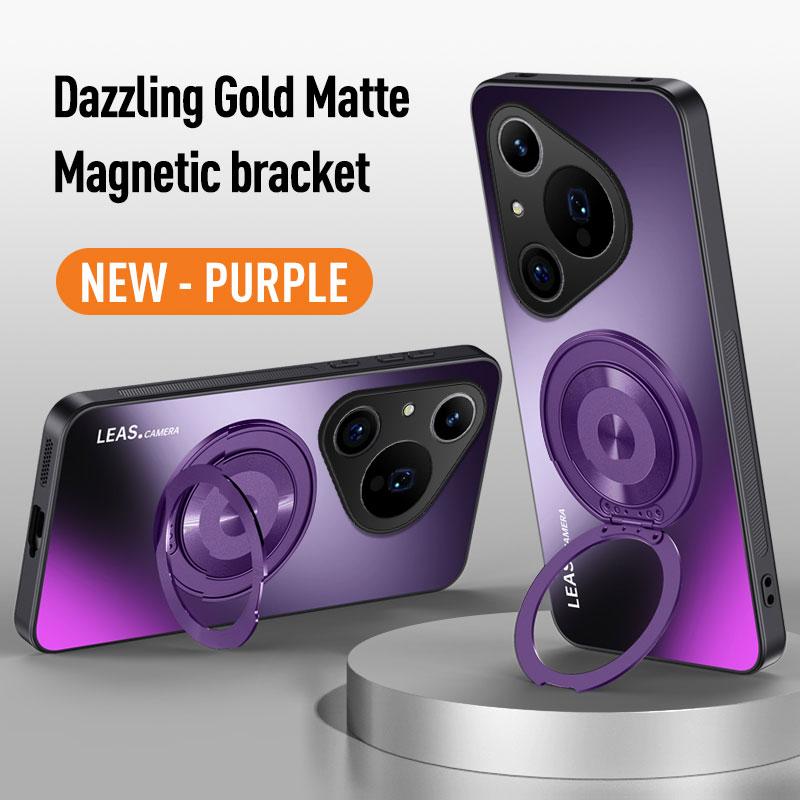 Für Huawei Pura 70 80 Ultra P60 P50 P40 P30 Mate 70 60 50 40 30 20 Pro Magnetring-Ständer Rückseite Handyhülle Ring Linsenschutzabdeckung Huawei Pura 80 Ultra violett