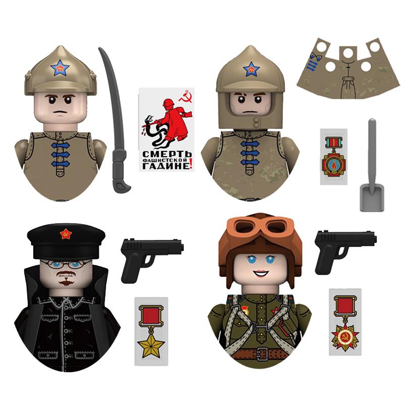 Jungen Spielzeug Krieg II Armee Soldaten Mini Militärwaffen Modell Kleine Partikel Bausteine Anzüge Kindergeburtstagsgeschenke