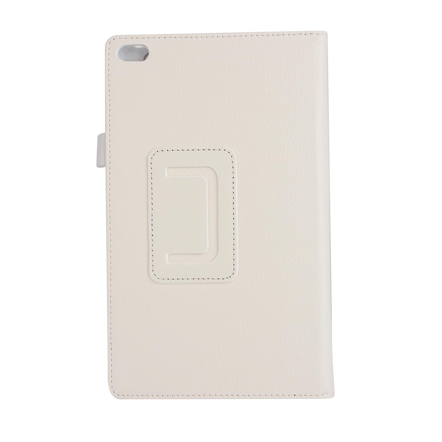 2017 für Lenovo Tab 4 8 Hülle TB-8504 Cover Flip Litchi PU Hülle für Lenovo Tab 4 8 Hülle TB-8504F TB-8504N 8504X Tablet Folio Hülle weiß