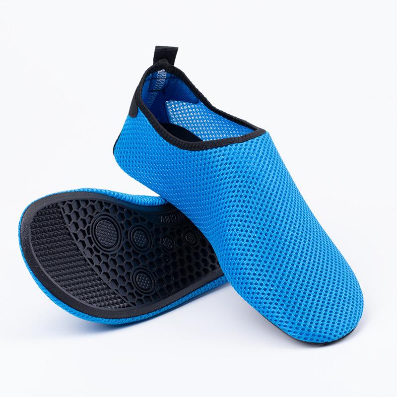 Mesh Weiche Sohle Leichte Casual Fitness Paar Eltern-kind-Strand Schuhe Socken Outdoor Fitness Laufschuhe 24/25 blau