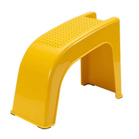 Fußhocker für die Dusche, rutschfestes Design, multifunktionaler Fußstützenständer aus Kunststoff für die Dusche zum Rasieren der Beine gelb