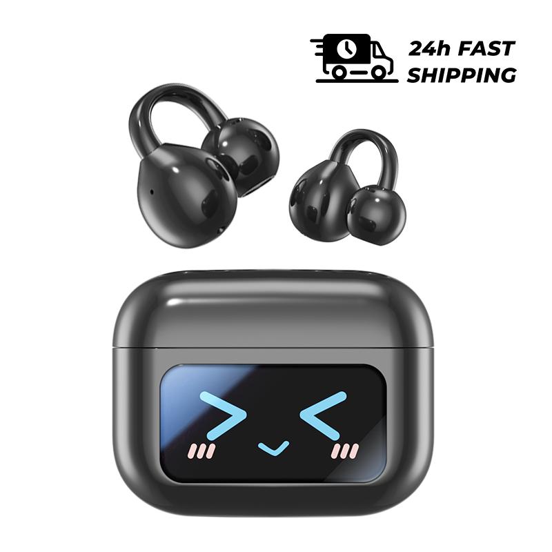Touchscreen Bluetooth Kopfhörer 144 Sprachen Echtzeit-Übersetzung Kopfhörer Kabellose Offene Ohrclips Sport Gaming Ohrhörer