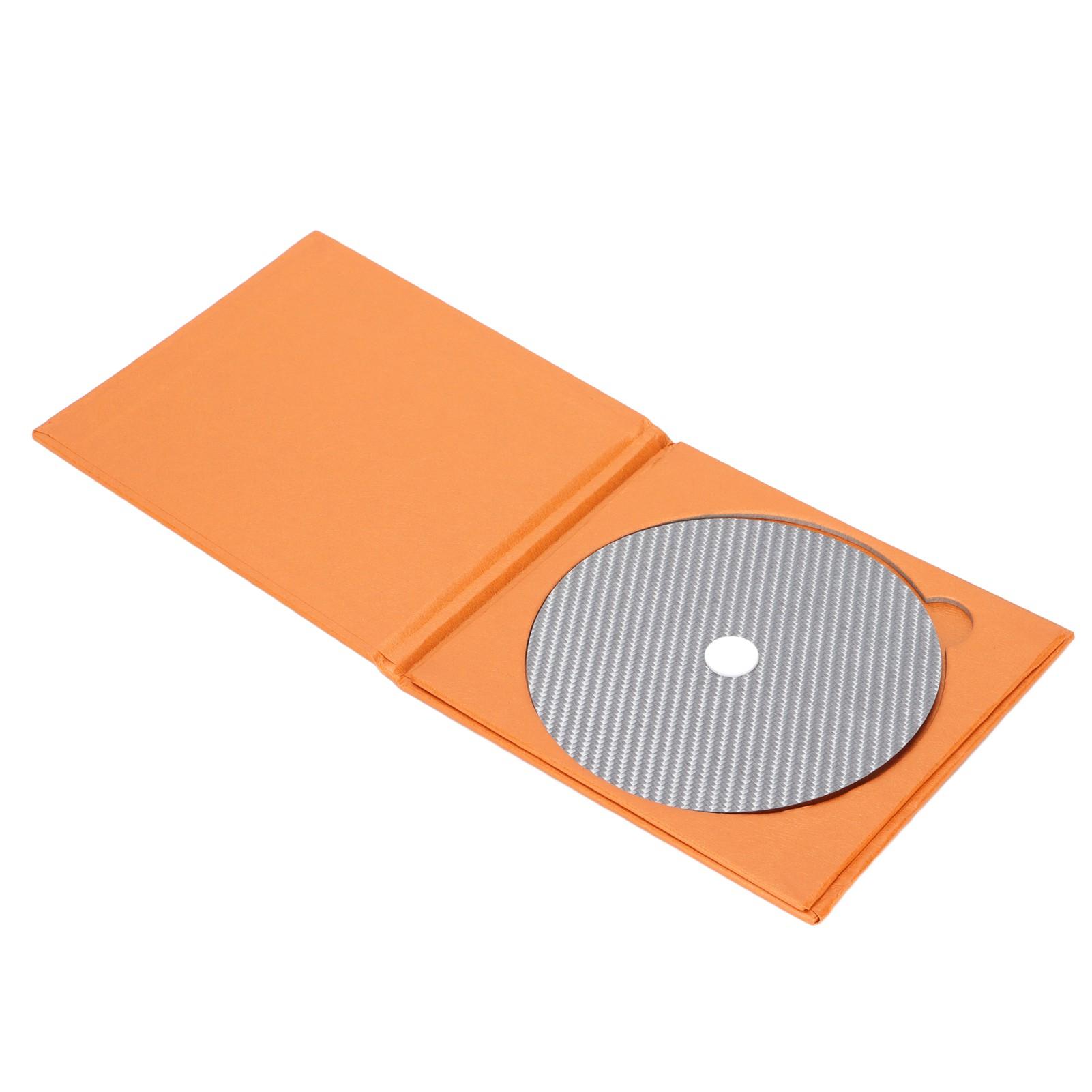 CD DVD Stabilisator Kohlefaser 0,2 mm Tuning-Matte Disc-Stabilisator für Toplader Schwarz weiß