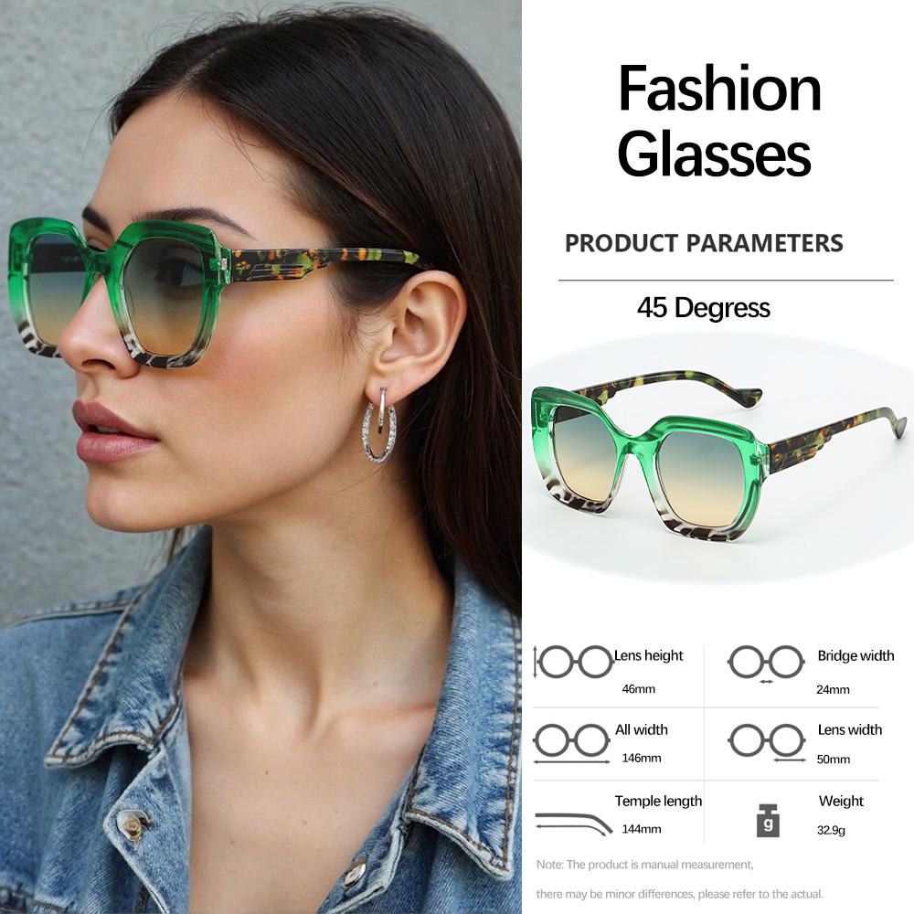 Vintage Moderne Sonnenbrille für Damen Minimalistische Pendler-Sonnenbrille Trendige und Vielseitige Damen-Sonnenbrille