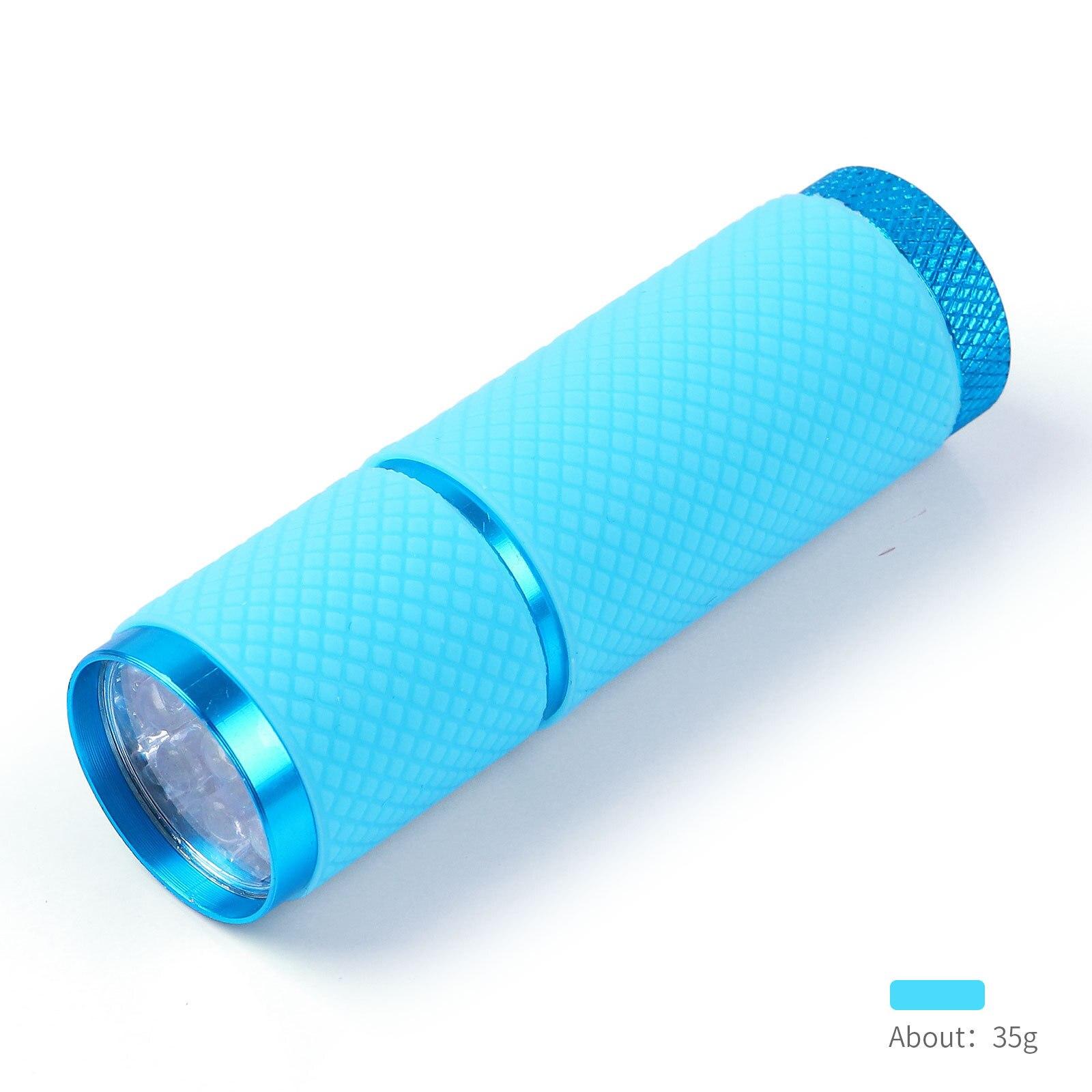Tragbarer Mini-UV-LED-Licht-Nageltrockner mit 9 LEDs für Gelnägel, Maniküre-Werkzeug blau